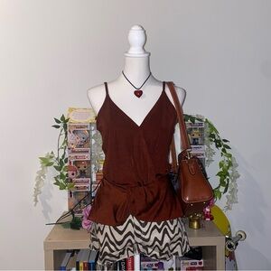 INC International Concepts 2000s vintage style bohemian whimsical fairycore cami